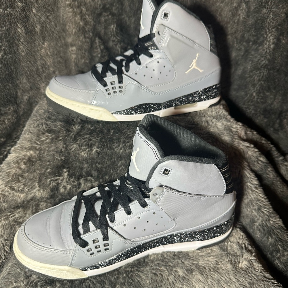 Jordan Gray and Black Sneakers